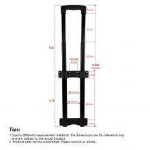 Factory Customized Luggage and Toolbox Handles, Aluminum Alloy, Color Customization thumbnail-2