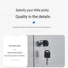 Metal Pigeonhole Storage Unit , 60-Compartment Open-Front Staff Water Bottle Station With Lockable Base, Stainless Steel for Manufacturing Plants thumbnail-4