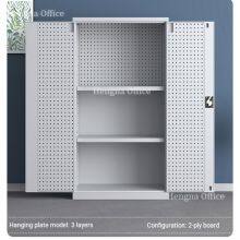 Schwerlastiges Industrie-Werkzeugschrank TC-I237 mit hoher Kapazität zur Organisation und quadratlochigen Pegboard-Türen für Autowerkstätten (4S) thumbnail-2