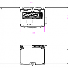 Rugged Computer Triple-Screen Reinforced Desktop Design 350 Nits Brightness IP65 Protection Customizable Solutions thumbnail-4