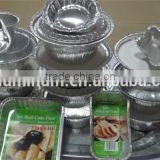 Healthy easy takeout aluminium food packaging bowl