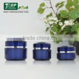 30g Blue Facial Cosmetic Acrylic Cream Double Wall Jar for Sale