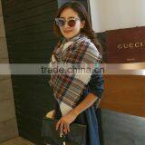 Wholesale Square Cashmere Plaid Blanket Scarf thumbnail-5