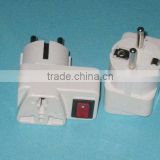 Euro Adaptor Plug with swtich