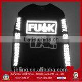 Custom 3m Relective Letter Printing Sweatshirt thumbnail-1