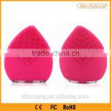 New Product 2016 Electric Silicone Handheld Waterproof Facial Cleansing Brush With Hypoallergenic