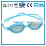 UV protection silicone swim goggle for adult with anti-fog lens