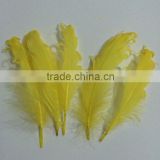 Handmade plumage crafts wholesale bleached natural white rooster saddle feathers strung