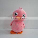 Pink Walking and Flapping Duck
