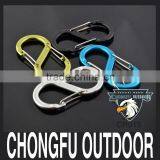 S Shape Double Gates Carabiner Colored thumbnail-1