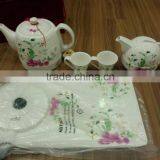 Chinese Tradition Design Porcelain Ceramic Electric Kettle Set Tea Pot With Ceramic Cup 1.0L-2 thumbnail-3