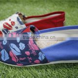 2016 China canvas shoes printing footwear design