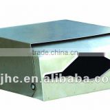 JHC Square Stainless Steel Paper Dispenser/Locking Tissue Box