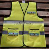 Promotion Traffic Shirt Security Vest Custom Logo Printing Vest