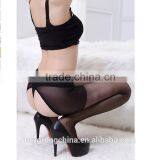 Open Crotch Sheer Stocking Transparent Pantyhose Sexy Silk Socks thumbnail-2