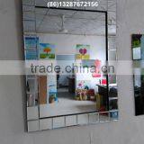 cheap decorative glass mirror spell mirror for wall made in China