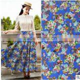 Supply flower pattern design digital printed fabric