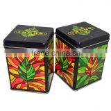 Metal Tin Tea Storage Box