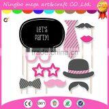 Pink Mustache Bash - Piece Photo Booth Props Kit - 20 Count thumbnail-1