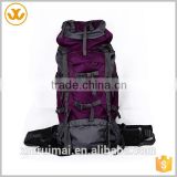 Mountaineering dark purple multifunction oxford customized outdoor products backpack
