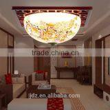 Modern Vintage Porcelain Chandelier Ceramic Wood Celling Light thumbnail-4