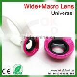 Fish Eye+ Macro+ Wide Universal Circle Clip Lens 2 in 1