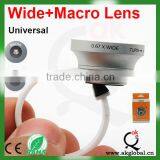 Universal Circle Clip 0.67x Wide Angle Macro Lens For Samsung Note3 for Smartphone