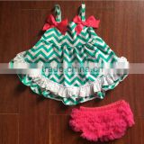 Summer Clothing 2016 Girls Outfits Chevron Clothing Swing Set for Little Baby Bloomer Mustard Pie Boutique Girls Outfits