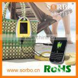 2016 Hot Sale Popular Portable Mini Solar Power Mobile Phone Charger With Carabiner thumbnail-4
