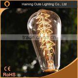 Edison Bulb St64 40w/60w Squirrel Cage Edison Bulb 40w ST14 thumbnail-3