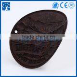 Custom Geocache Curved Hicking Stick 3D Embossed Logo Metal Badge Pin thumbnail-3