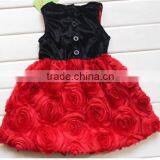 Shabby Rose Velvet Dresses for Girls, Kids Velvet Dress thumbnail-3