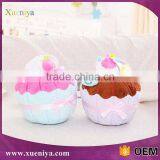 2016 High Quality Girl Gift Custom Round Pillow Plush Stuffed Food Toys