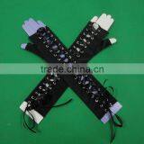 2015 Stretch Satin Fingertips Elbow Length Wedding Gloves thumbnail-6