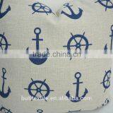 Square Car Throw Pillows Home Decorative Pillow Covers Plain Linen/ Cotton Anchor thumbnail-4
