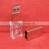 Wholesale New Design Crystal Glass USB Flash Drive With LED Light 32gb Usb Flash Drive thumbnail-4