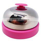 Pink Dinner Call Bell With Colorful Base for Tables Use thumbnail-2