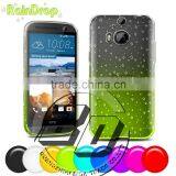 Wholesale Popular Transparent Raindrops Pattern Plastic Soft Case For HTC M9 Plus Mobile Phone Case Cover