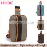 Floral Print Canvas Fabric Sports Single Shoulder Bag Backpack thumbnail-2