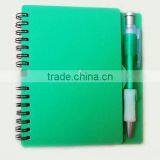 Green Color Sprial Notebook With Pen thumbnail-1