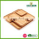 Whole|sale Distinctive Bamboo Wood Food Serving Dish Tray thumbnail-5