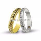 14K Solid Gold Art Design His Her Wedding Band Custom Engrave Set Leaf Ring