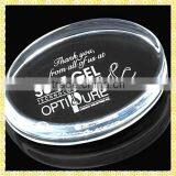 Exquisite Oval Engraved Glass Blank Paperweight For Home Decoration thumbnail-1