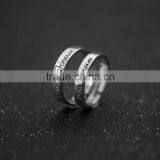 Fashionable 925 Silver Plated Wedding Couple Rings Fashion Jewellery Engagement Ring for Lovers Jewelry Wholesale thumbnail-5