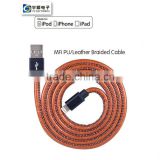 MFi Fabric Braided USB Cable for iphone 5
