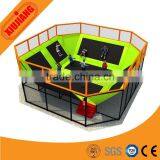 Huge Indoor Air Trampoline Park for Kids Play Jumping Bed