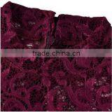 Women's Classicial Floral Lace Long Sleeve Slim Formal Mini Dress thumbnail-3