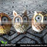 Outdoor Led Garden Lights Polyresin Material, Little Owls Statuary Cheap Solar Lights, Small Solar Lights