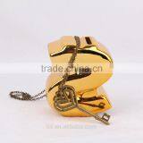 New Arrival Pop Steampunk Key Chain Heart Pendant Bronze Statement Necklace 2015 Yiwu Fashion Jewelry Hot Sale thumbnail-3