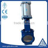 Rubber Lined Pneumatic Knife Gate Valve Pn16